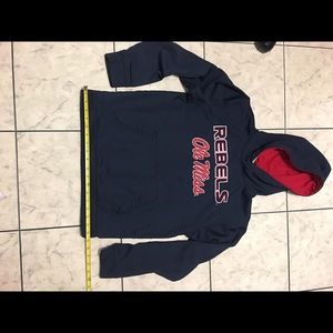 Ole Miss Rebels Blue Youth L (16-18)Colosseum Athletics Hoodie Pullover Jacket